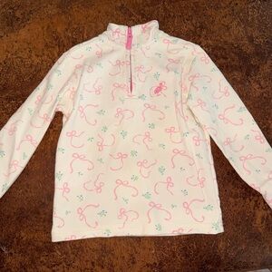 The Beaufort Bonnet Company Cream and Pink Quarter Zip